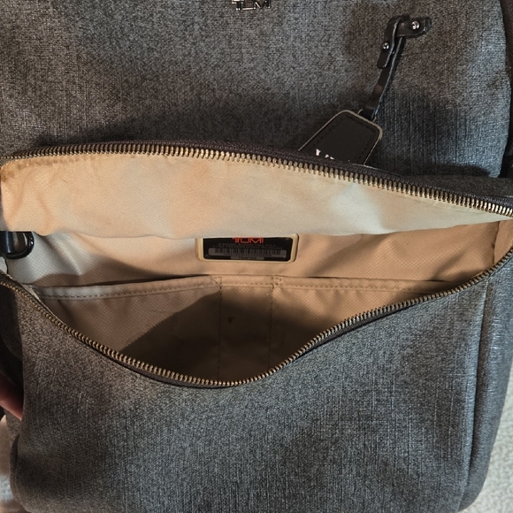 Tumi Harlow Charcoal Laptop Bag Backpack - Picture 9 of 15